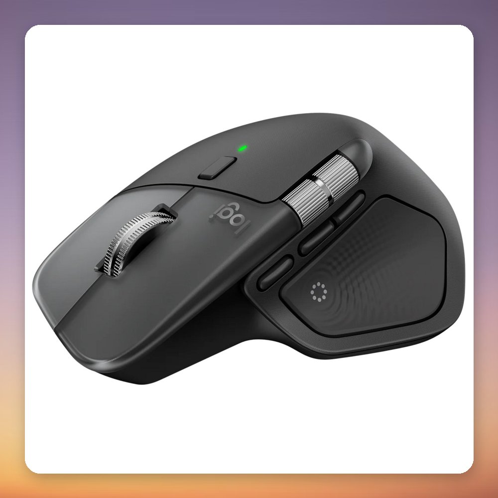 Logitech MX Master 4 for Mac Wireless Mouse, Black, Bluetooth, 8000 DPI – image 4