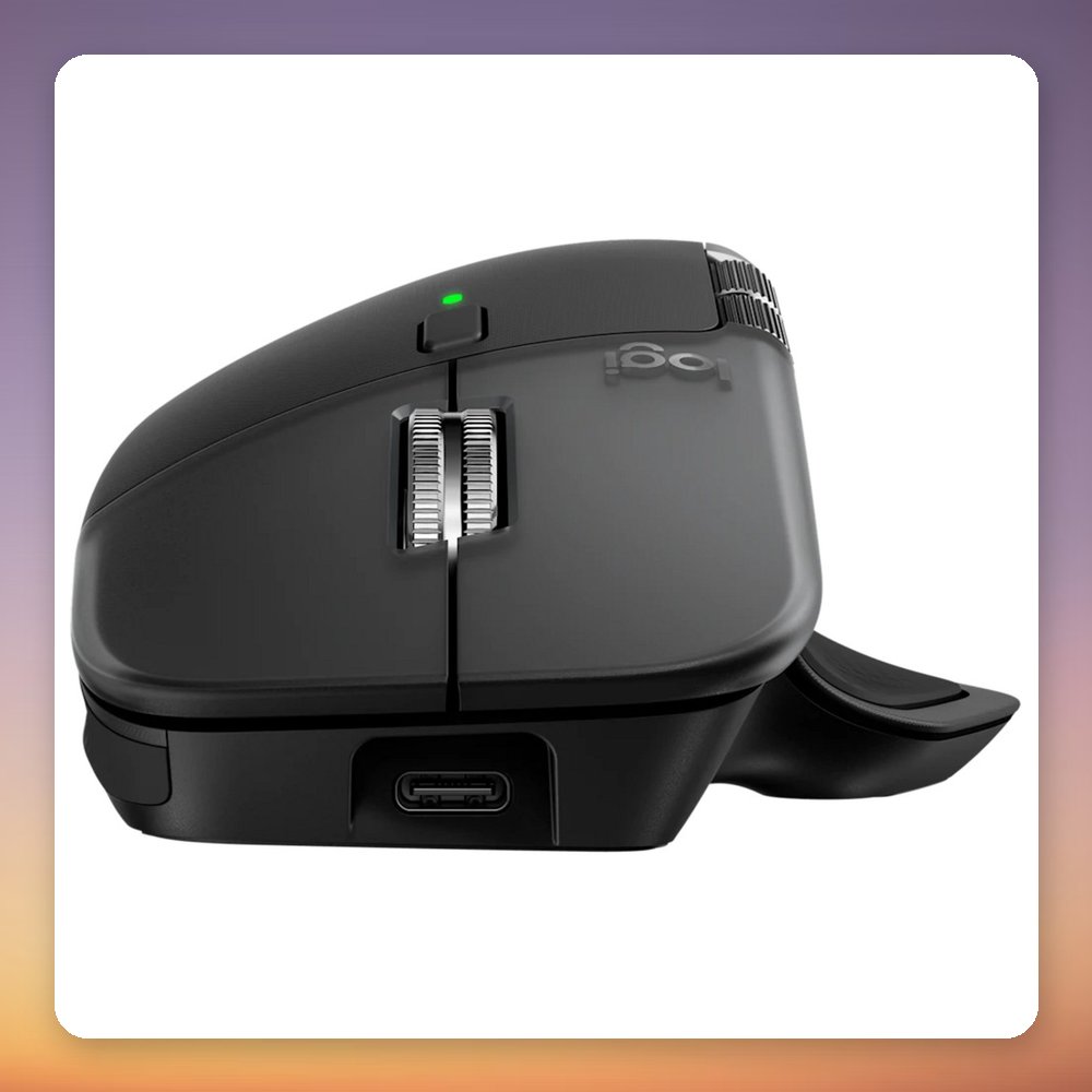 Logitech MX Master 4 for Mac Wireless Mouse, Black, Bluetooth, 8000 DPI – image 5