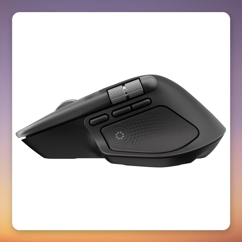 Logitech MX Master 4 for Mac Wireless Mouse, Black, Bluetooth, 8000 DPI – image 6