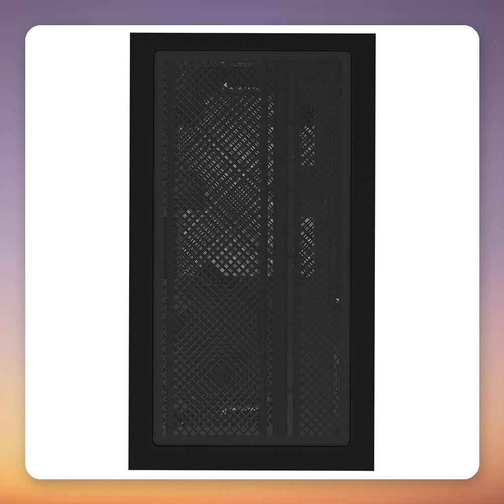 Gigabyte C201 Panoramic Mid Tower Case, Black, Dual Tempered Glass, 3x ARGB Fans – image 6