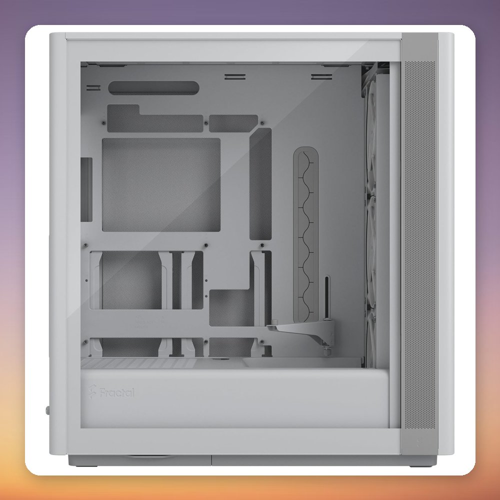 Fractal Design Define One Light TG Clear Tint Midi-Tower Case, White, E-ATX – image 4