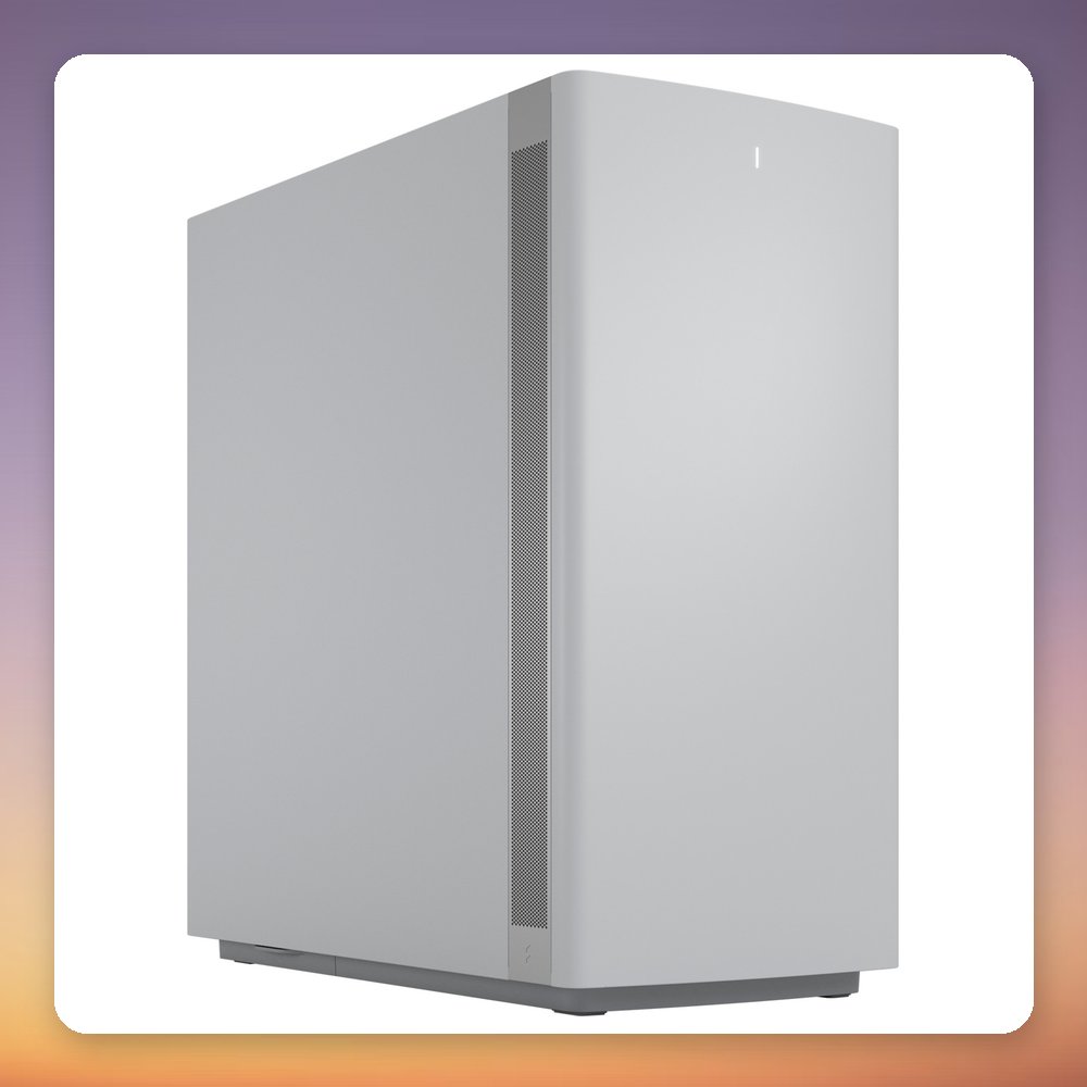 Fractal Design Define One Light Solid Midi-Tower Case, White, E-ATX, Sound-Dampened