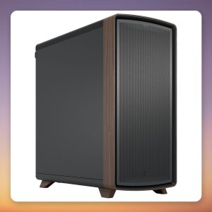 Fractal Design Summit Black Solid E-ATX Midi Tower Case, Black/Wood