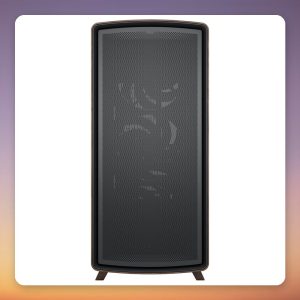 Fractal Design Summit Black Solid E-ATX Midi Tower Case, Black/Wood