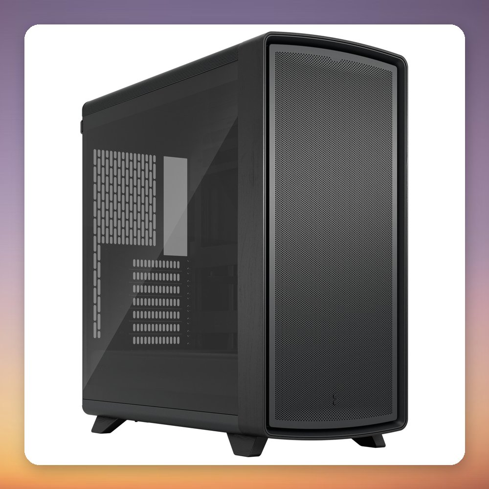 Fractal Design Summit Blackout TG Light Tint Midi-Tower Case, E-ATX, Black