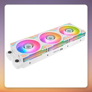 Thermaltake SWAFAN 120 EX INFINITY ARGB 120 mm Fan, Wood Edition, White, 3-Pack