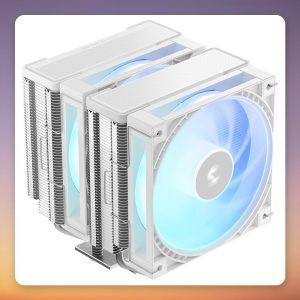 Deepcool AG620 G2 WH ARGB 120 mm Dual Tower CPU Cooler, White, 6 Heatpipes