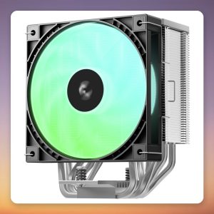 Deepcool AG600 ARGB 120 mm CPU Cooler, Black, 6 Heatpipes, 260W TDP