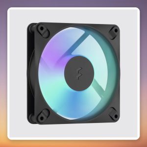 Fractal Design Dynamic 3 120 RGB 120 mm PWM ARGB Fan, Black, 3-Pack