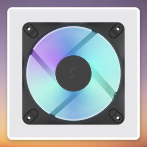 Fractal Design Dynamic 3 120 RGB 120 mm PWM ARGB Fan, Black, 3-Pack
