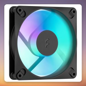 Fractal Design Dynamic 3 120 RGB 120 mm PWM Reverse Blade Fan, Black