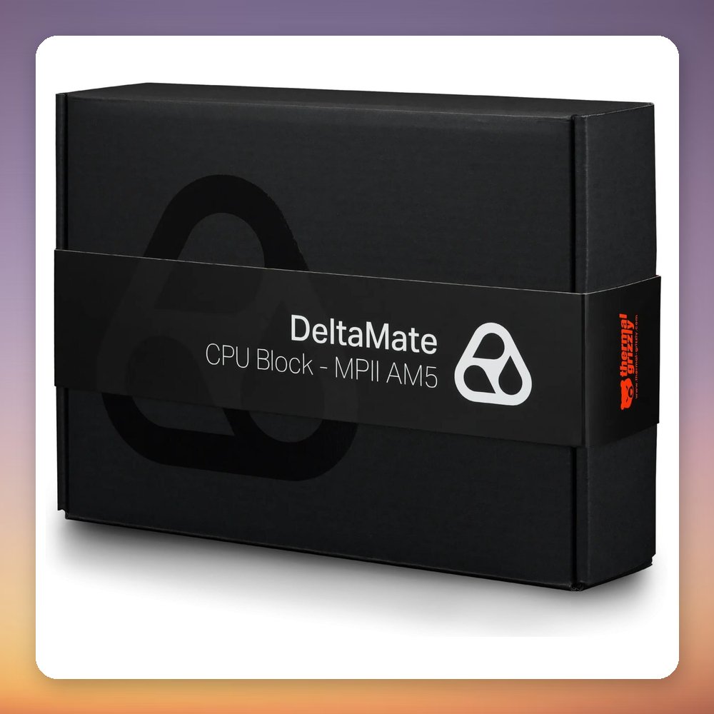 Thermal Grizzly DeltaMate CPU Block MPII AM5 Water Block, Black/Silver, ARGB – image 5