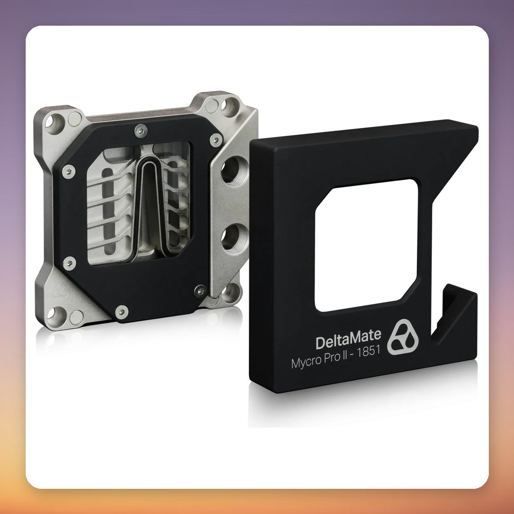 Thermal Grizzly DeltaMate CPU Block MPII LGA1851 Water Block, Black/Silver, ARGB – image 5