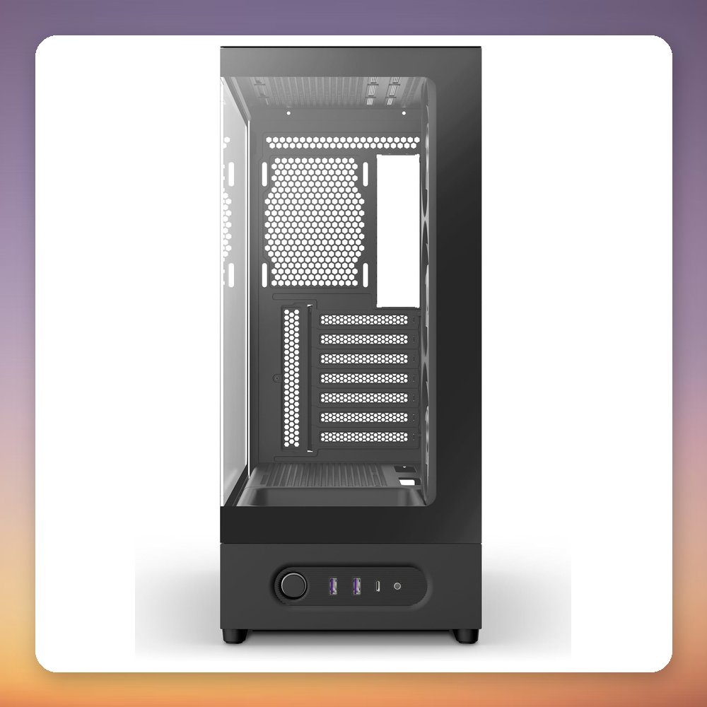 NZXT S5 RGB ATX Mid Tower Case, Tempered Glass, 360 mm RGB Fan, Black – image 4