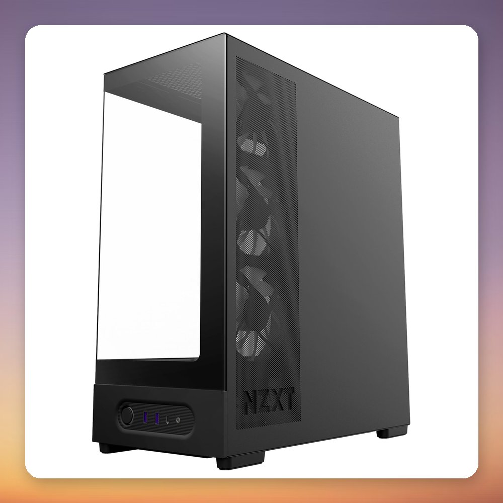 NZXT S5 RGB ATX Mid Tower Case, Tempered Glass, 360 mm RGB Fan, Black – image 5