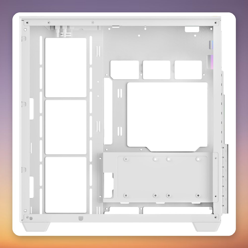 Ocypus Delta C74 ARGB ATX Mid-Tower Case, White, Panoramic Tempered Glass – image 5