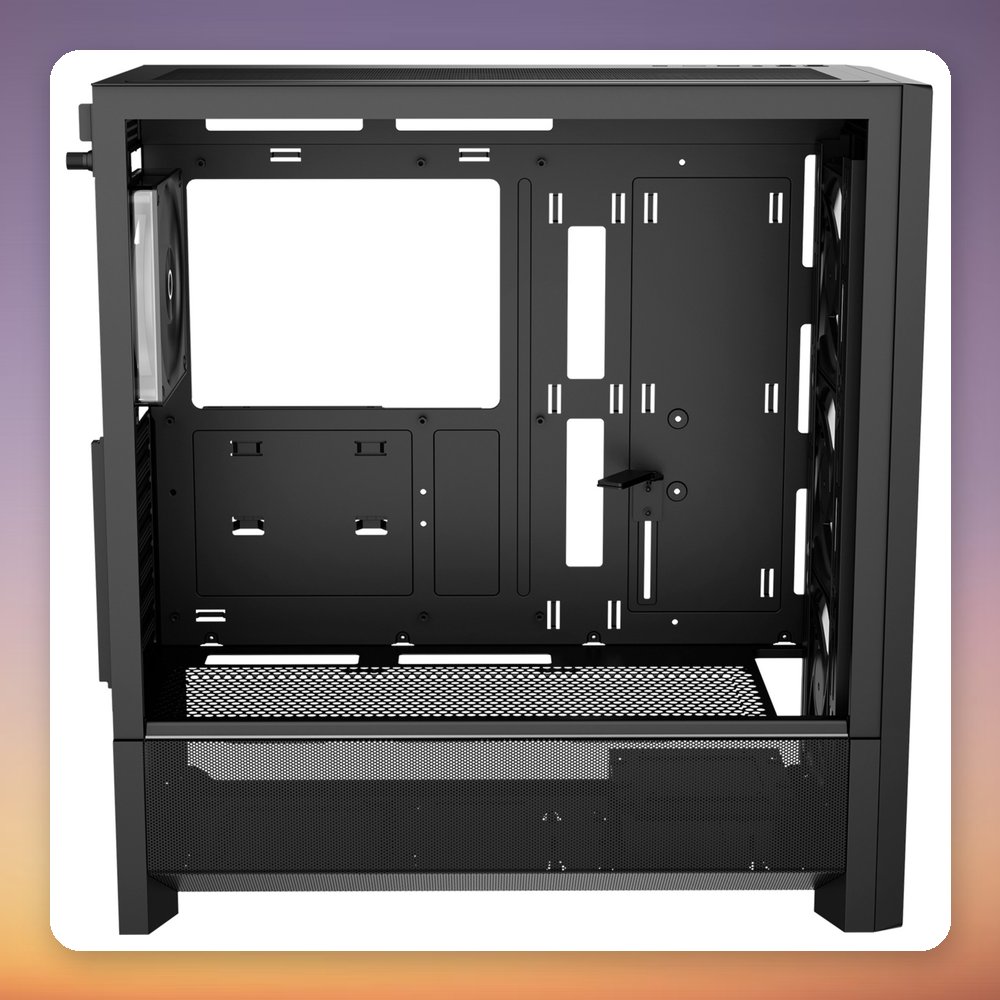 Ocypus Delta C70 ARGB Mid-Tower Case, Black, Panoramic Tempered Glass, E-ATX – image 5