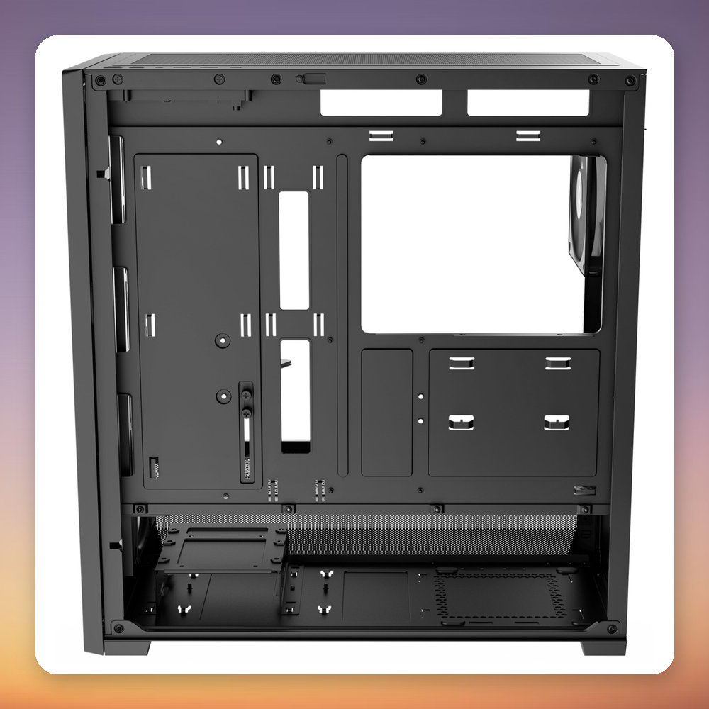 Ocypus Delta C70 ARGB Mid-Tower Case, Black, Panoramic Tempered Glass, E-ATX – image 6