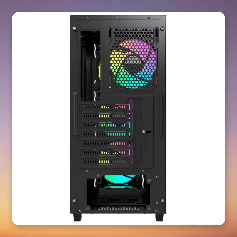 Ocypus Gamma C60 ARGB Mid-Tower ATX Case, Black, Tempered Glass – image 4