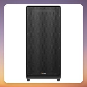 Ocypus Gamma C60 ATX Mid-Tower Case, Black, Tempered Glass, Mesh Front