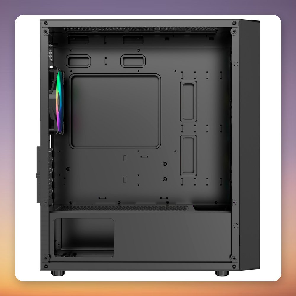 Ocypus Gamma C50 ARGB Micro-ATX Mini-Tower Case, Black, Tempered Glass – image 4