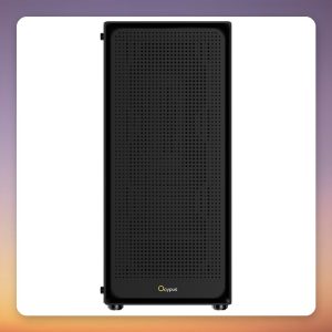 Ocypus Gamma C50 Mini-Tower Micro-ATX Case, Black, Tempered Glass
