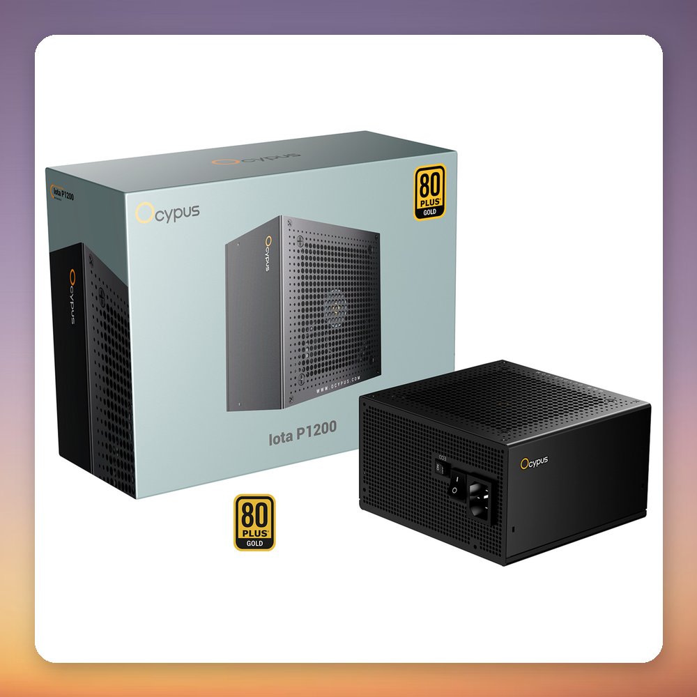 Ocypus Iota P1200 1200W 80 PLUS Gold Fully Modular ATX 3.1 PSU, Black