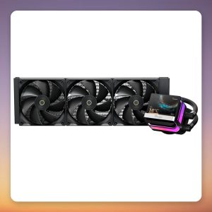 Ocypus Sigma L36 PRO 360 mm AIO Liquid CPU Cooler with 3.5″ IPS Display, Black