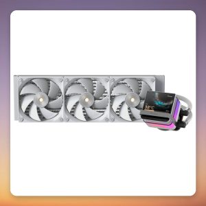 Ocypus Sigma L36 PRO 360 mm AIO Liquid CPU Cooler with 3.5″ IPS Display, White