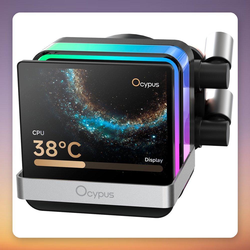 Ocypus Sigma L24 PRO 240 mm AIO Liquid CPU Cooler with 3.5" IPS Display, Black – image 4