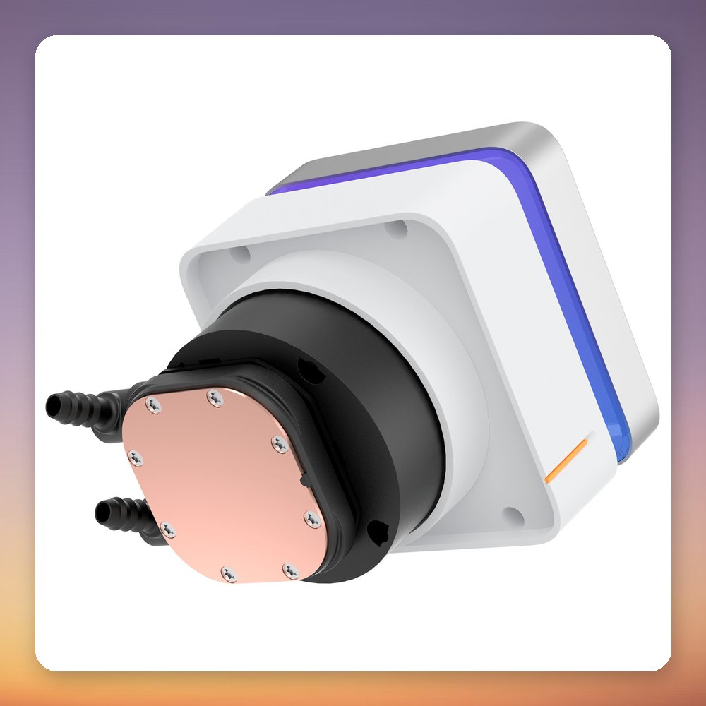 Ocypus Sigma L36 EX ARGB 360 mm AIO Liquid CPU Cooler with IPS Display, White – image 3