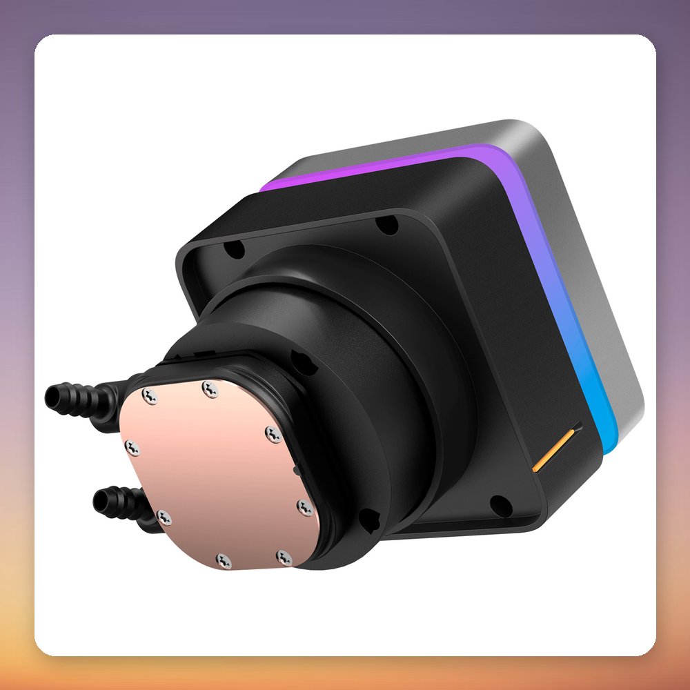 Ocypus Sigma L24 EX ARGB 240 mm AIO Liquid CPU Cooler with 3.95" IPS Display, Black – image 3