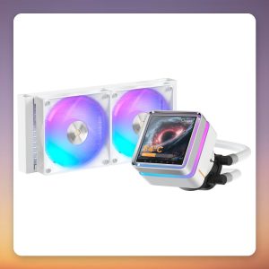 Ocypus Sigma L24 EX ARGB 240 mm AIO CPU Liquid Cooler with 3.95″ IPS Display, White