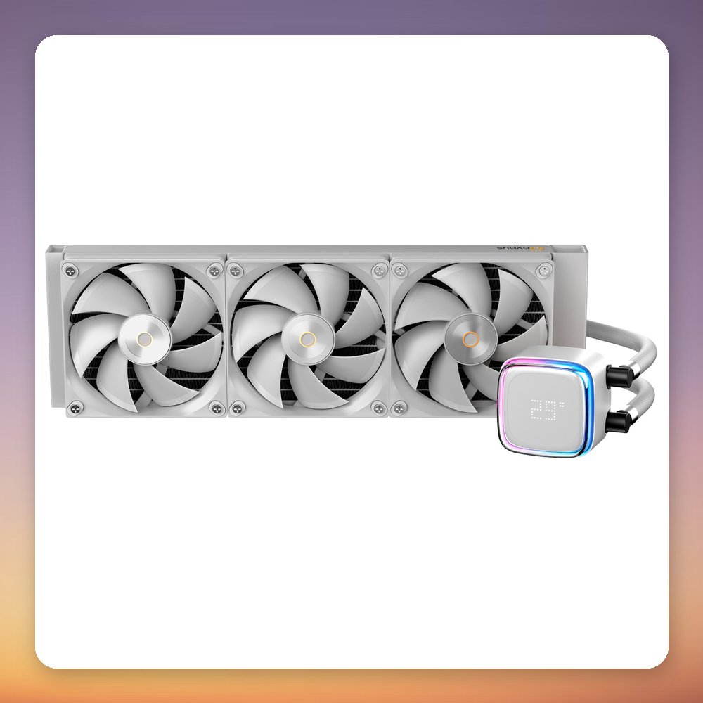 Ocypus Iota L36 360 mm AIO Liquid CPU Cooler, White, ARGB, LGA1851/AM5 – image 2