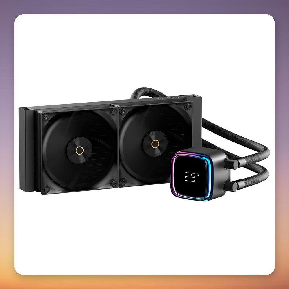 Ocypus Iota L24 240 mm AIO Liquid CPU Cooler, Black, ARGB, Intel & AMD
