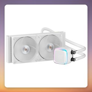 Ocypus Iota L24 240 mm AIO Liquid CPU Cooler, White, ARGB, Digital Display