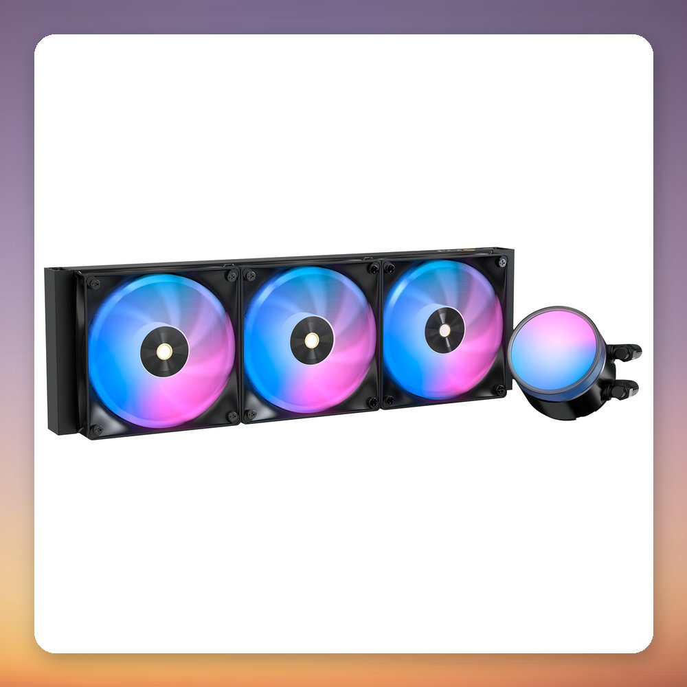 Ocypus Delta L36 ARGB V2 360 mm AIO Liquid CPU Cooler, Black