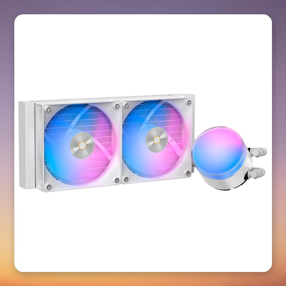 Ocypus Delta L24 ARGB V2 240 mm AIO Liquid CPU Cooler, White