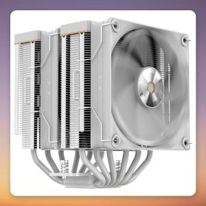 Ocypus Iota A62 120 mm Dual Tower CPU Air Cooler, White, 260W TDP