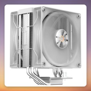 Ocypus Delta A40 Elite Dual Fan 120 mm CPU Air Cooler, White, 220W TDP