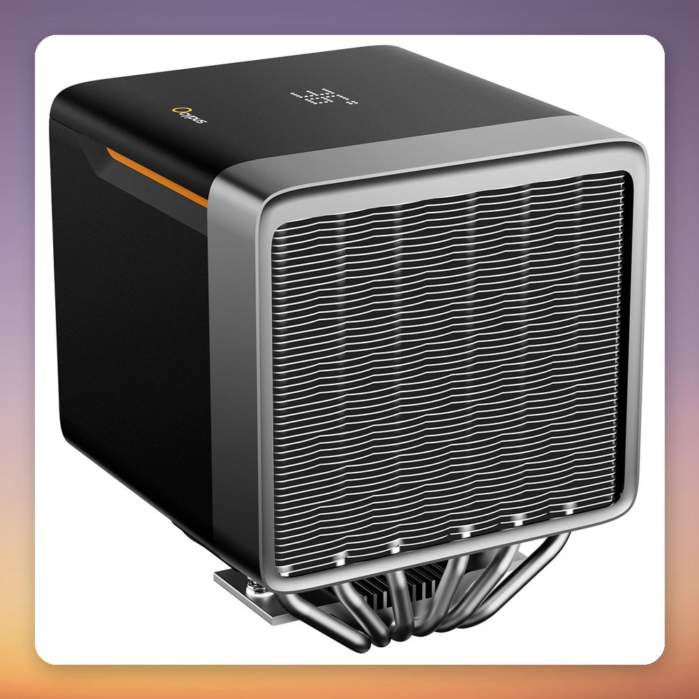 Ocypus Delta A62 EX Digital 120 mm Dual Tower CPU Cooler, Black