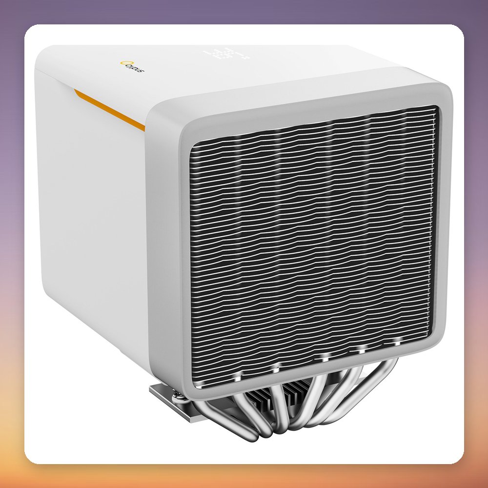 Ocypus Delta A62 EX Digital 120 mm Dual Tower CPU Air Cooler, White