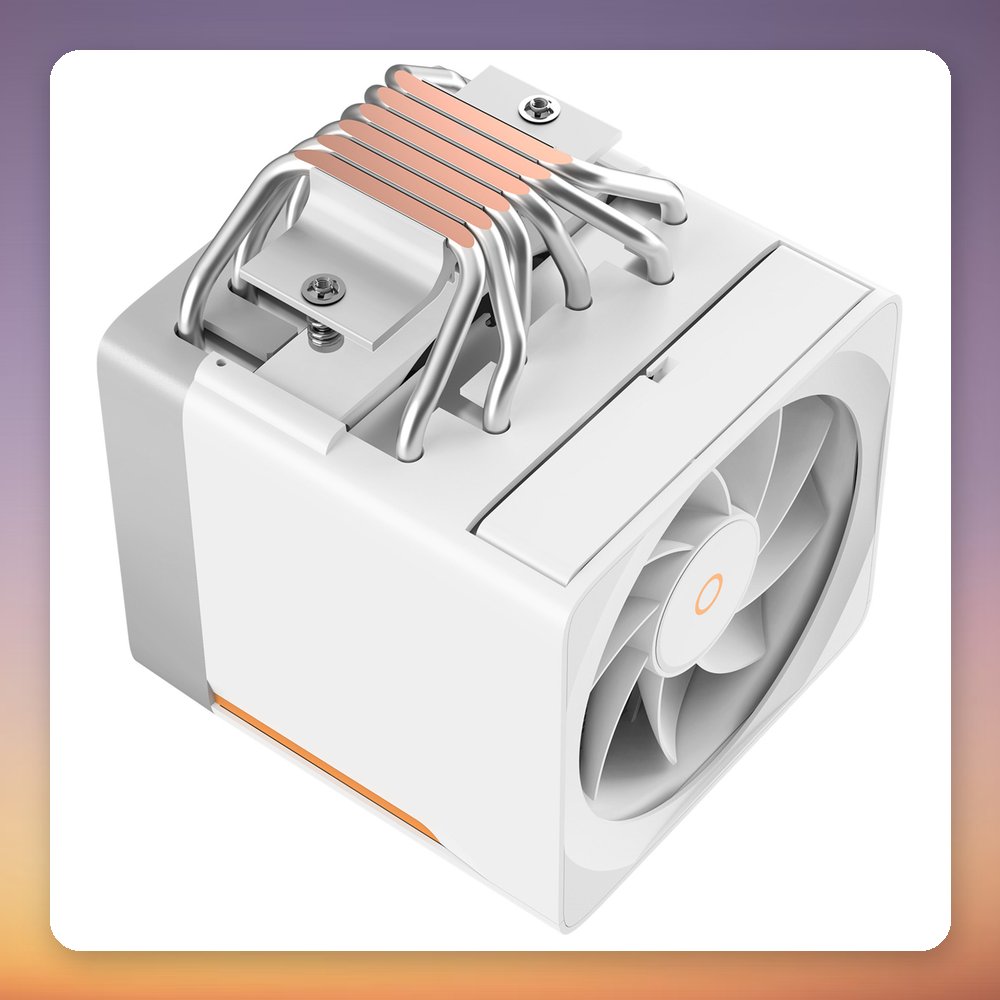 Ocypus Delta A62 EX Digital 120 mm Dual Tower CPU Air Cooler, White – image 6