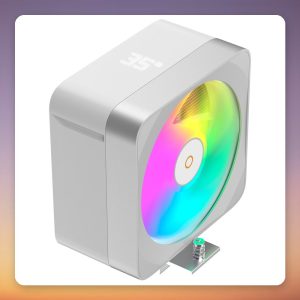 Ocypus Delta A40 EX ARGB 120 mm Dual Tower CPU Cooler, White, 200W TDP