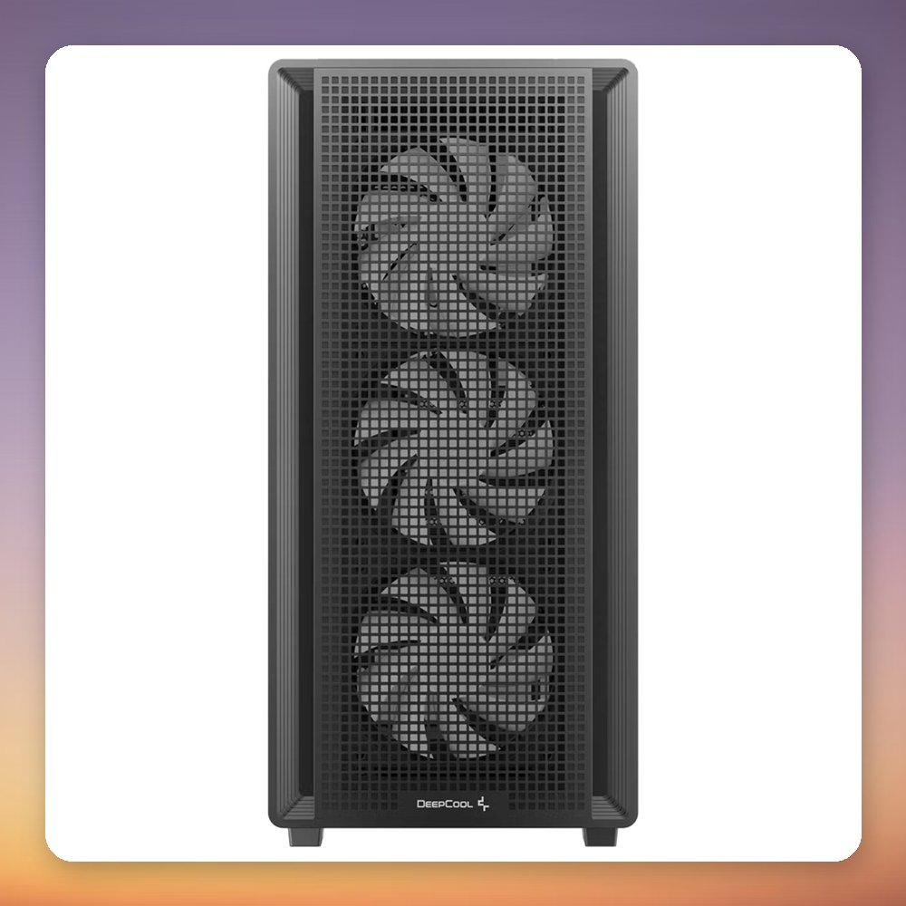 Deepcool CC550 4F ATX Mid-Tower Case, Black, Tempered Glass, 4 ARGB Fans – image 3