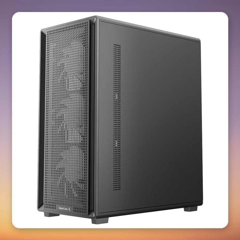 Deepcool CC550 4F ATX Mid-Tower Case, Black, Tempered Glass, 4 ARGB Fans – image 4