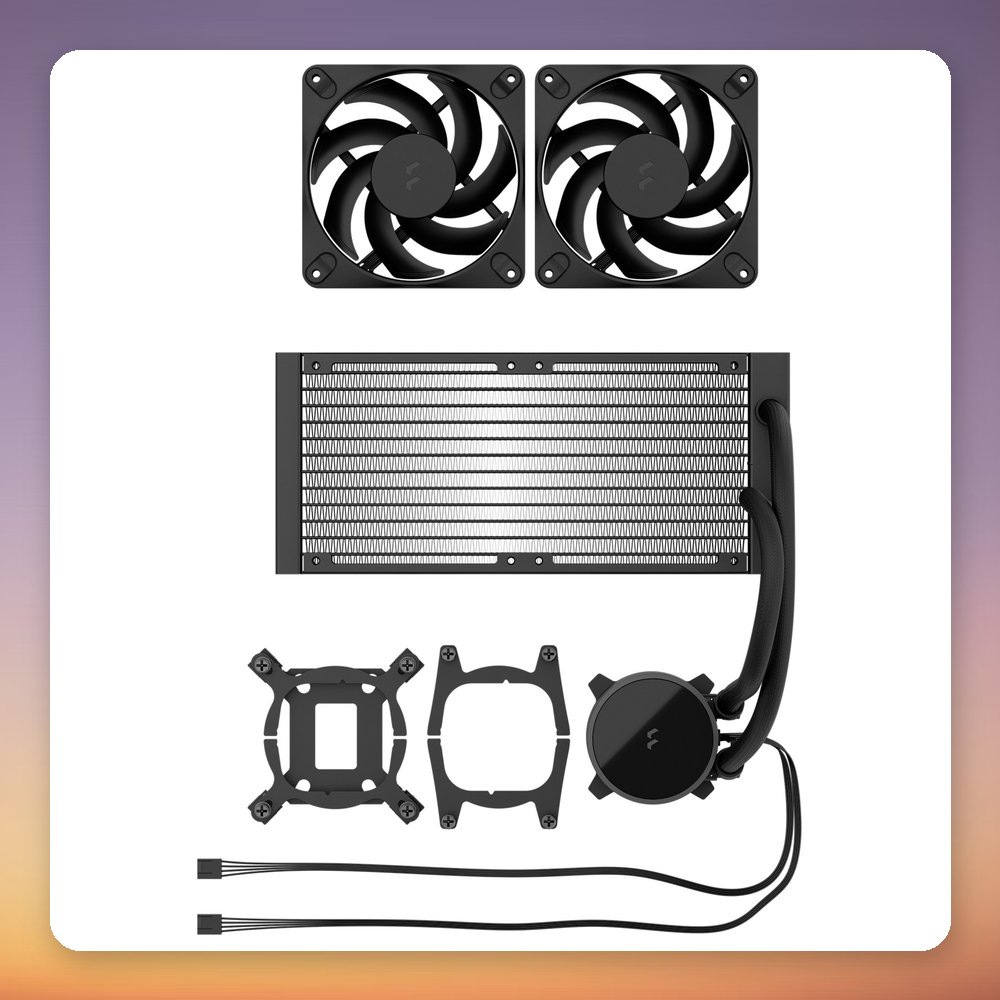 Fractal Design Radius 240 240 mm AIO CPU Liquid Cooler, Black, Intel LGA1700/1851 & AMD AM5 – image 4