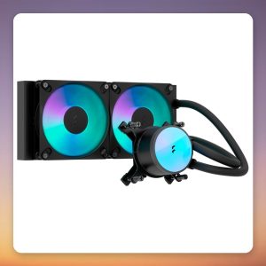 Fractal Design Radius 240 RGB 240 mm AIO CPU Liquid Cooler, Black