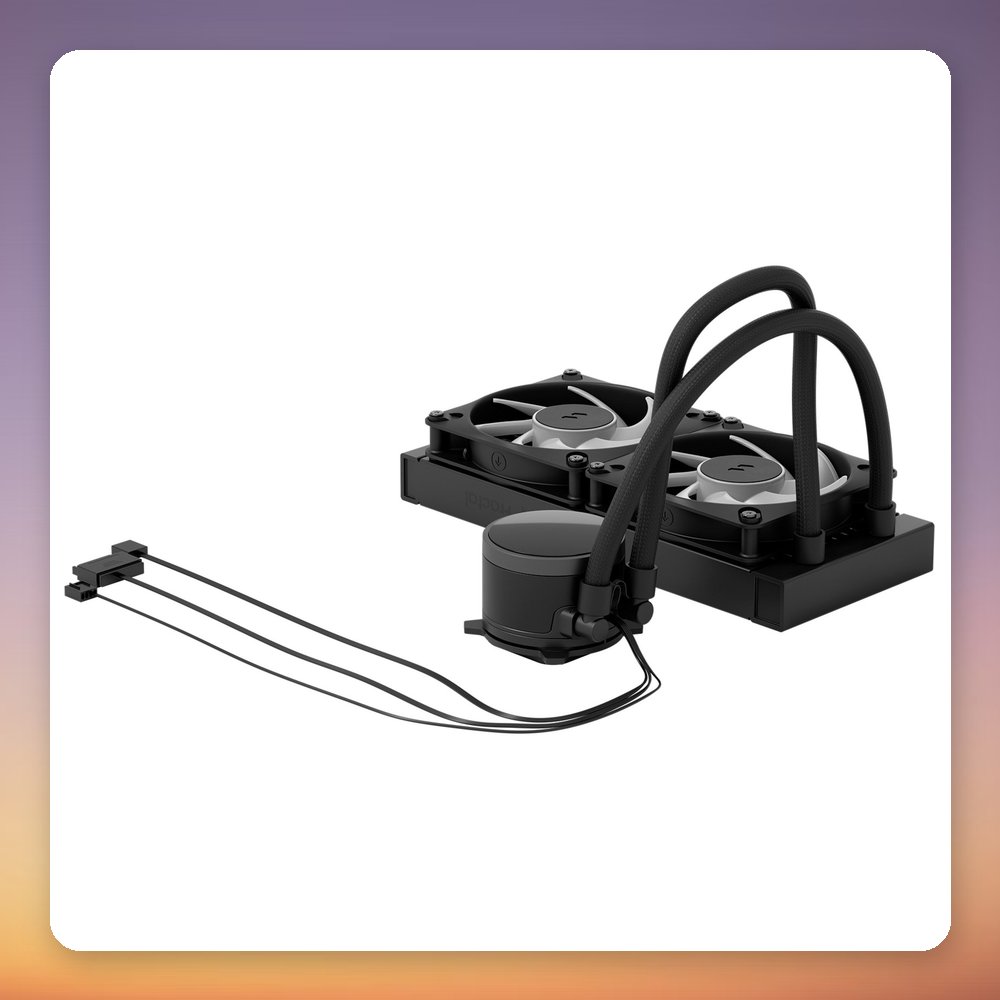 Fractal Design Radius 240 RGB 240 mm AIO CPU Liquid Cooler, Black – image 5