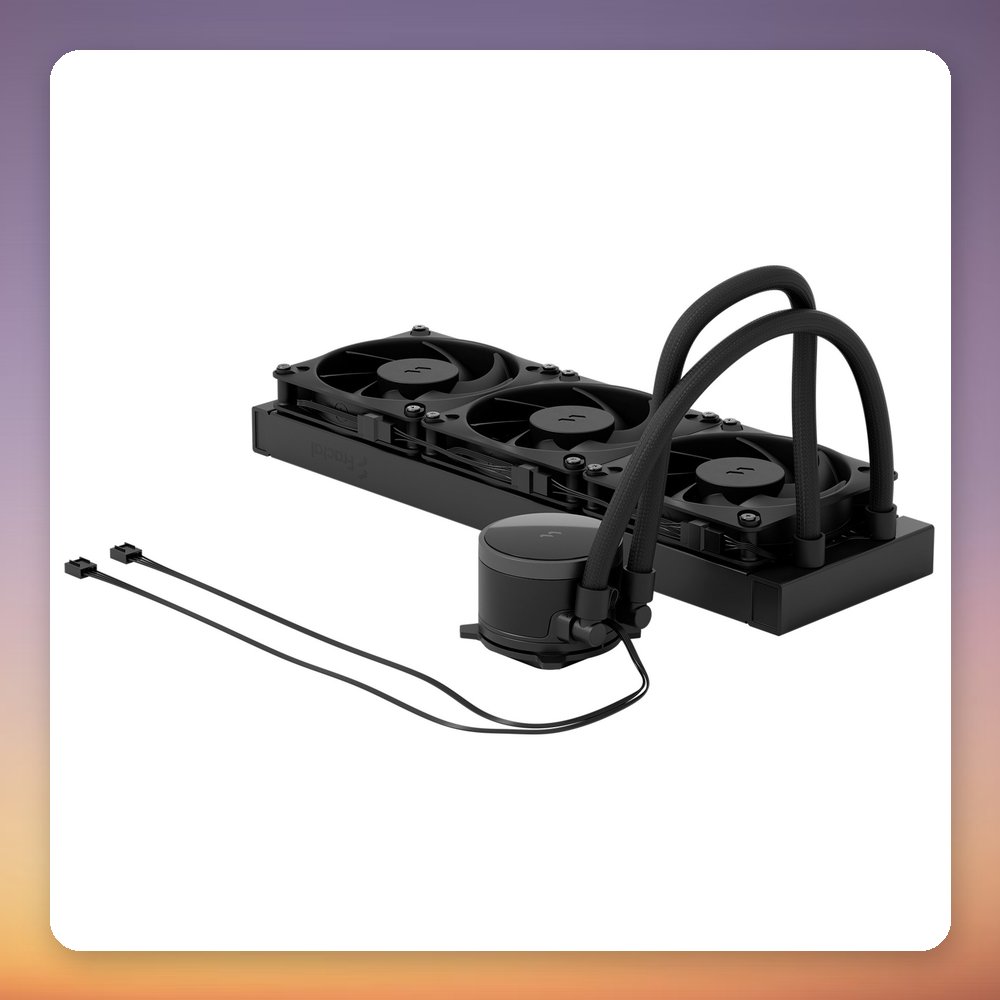Fractal Design Radius 360 Black 360 mm AIO CPU Liquid Cooler, Intel & AMD – image 2